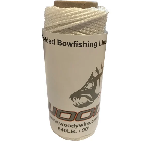 640lb 90 foot Gator Cord Woody Wire Bowfishing Braid Fast Flight Gator line