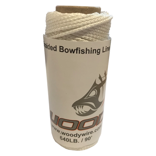 640lb 90 foot Gator Cord Woody Wire Bowfishing Braid Fast Flight Gator line