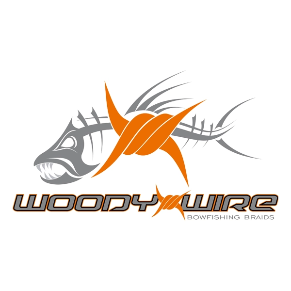 Woody Wire Bowfishing Braid Decal